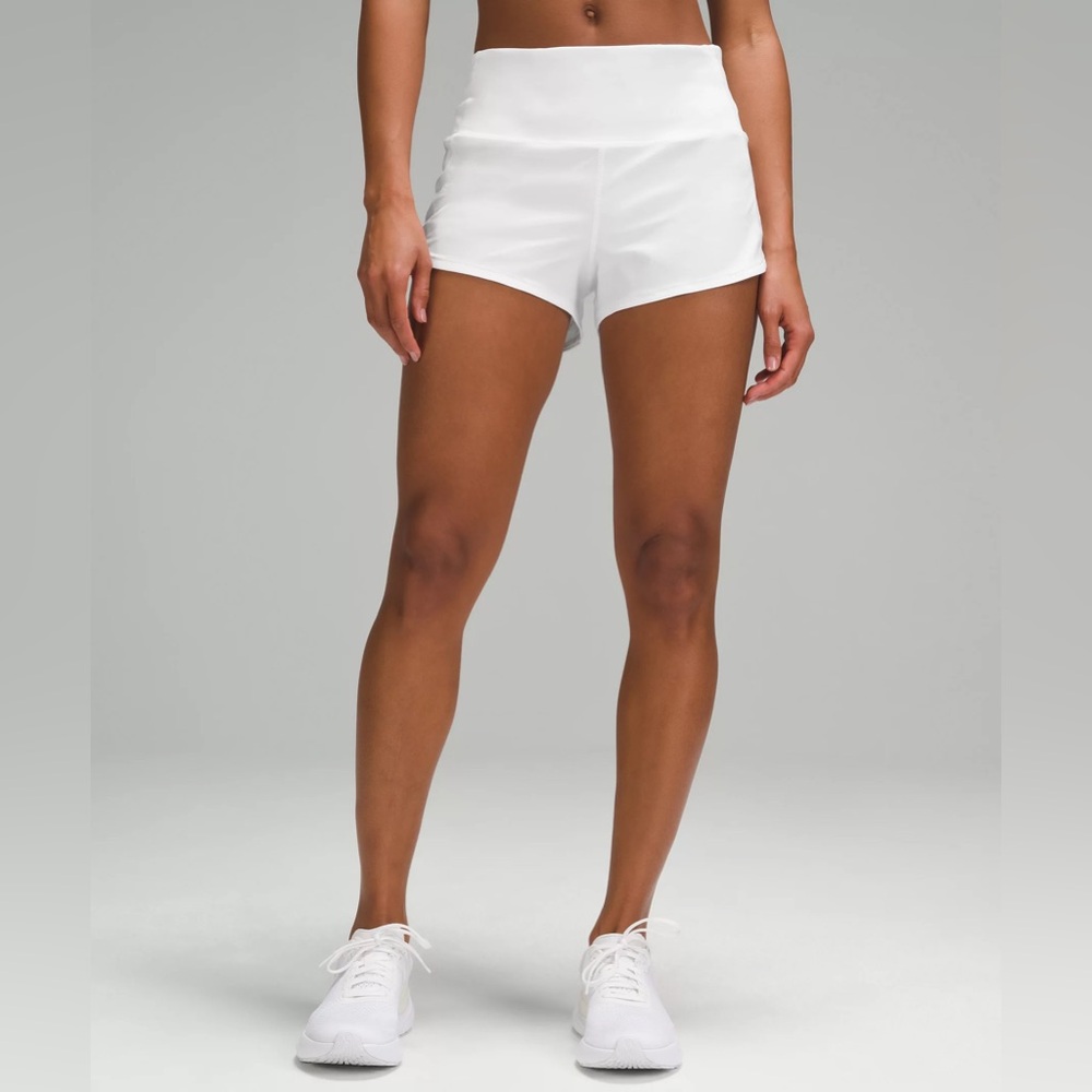 Lululemon speed-up shorts // 2.5 inch // Size 2// White
